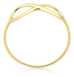 Anel Infinito Vazado De Ouro 18k Feminino E Delicado