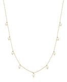 Colar Feminino De Ouro 18k Com Pérolas