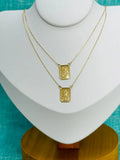 Escapulário Ouro 18k Cartier Unissex Medalha Média 65cm
