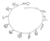 Pulseira Elementos Mar - Prata 925 Comprimento 19 cm