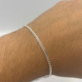 Pulseira Grumet De Prata 2mm