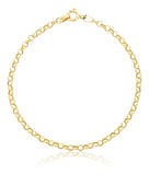 Pulseira Portuguesa Em Ouro 18k Comprimento 18 cm Cor Amarelo